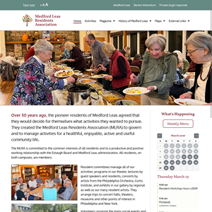 Medford Leas Residents Association home page