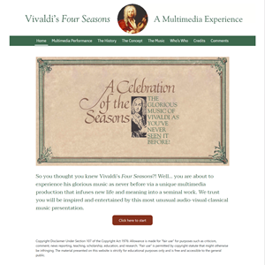Vivaldi's Four Seasons home page